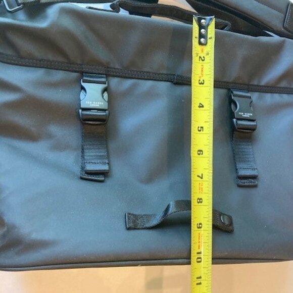 Ted Baker London Crossbody Rubberized "MXB STOLE" Messenger Bag w/ Strap - Picture 8 of 10